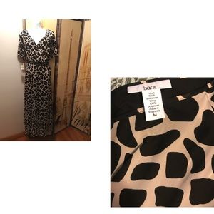 Black and beige dress